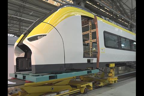 Siemens has begun final assembly of the first of its first Miro electric multiple-units (Photo: Siemens).